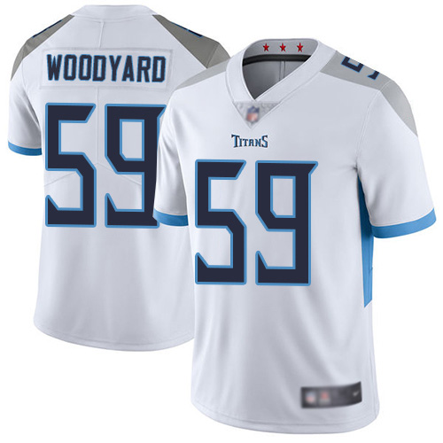 Tennessee Titans Limited White Men Wesley Woodyard Road Jersey NFL Football #59 Vapor Untouchable